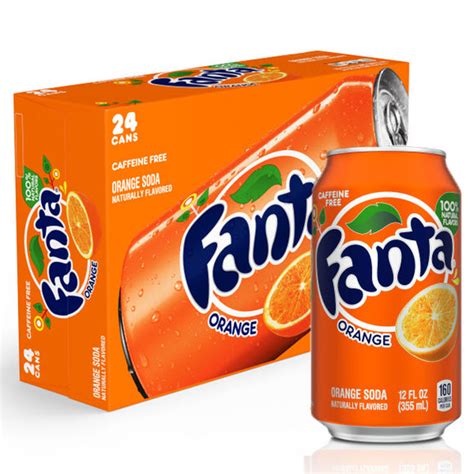 Fanta Orange 12 Oz Cans 24 Pack