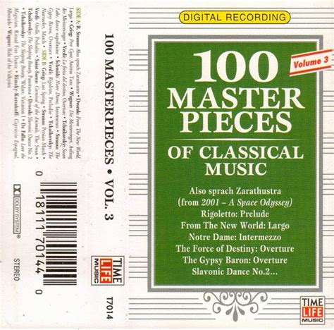 100 Masterpieces Of Classical Music Vol 3 Cassette Compilation