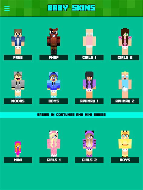 Baby Skins Free With Aphmau And Fnaf Daycare Skin For Minecraft Pocket