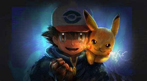 Ash And Pikachu Artwork Hd Anime 4k Wallpapers Images