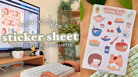 How To Make Sticker Sheets At Home Using Procreate Silhouette Step By Step Tutorial