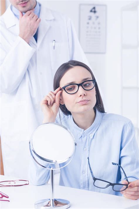 I See That Ive Got A Sight Defect Stock Image Image Of Optician