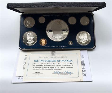 Panama Proof Coin Set In Box First Major Coinage Redesign Coins Proof Ma Shops