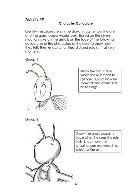Maycintadamayantixibb Printable The Ant And The Grasshopper Story