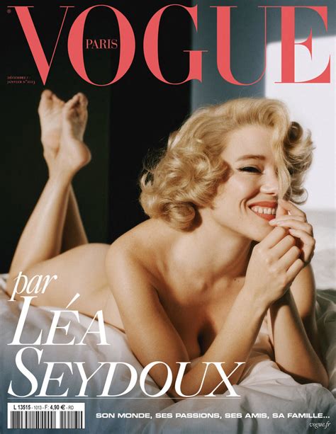 Photo Léa Seydoux Pose Nue Pour La Couverture Du Numéro De Décembre