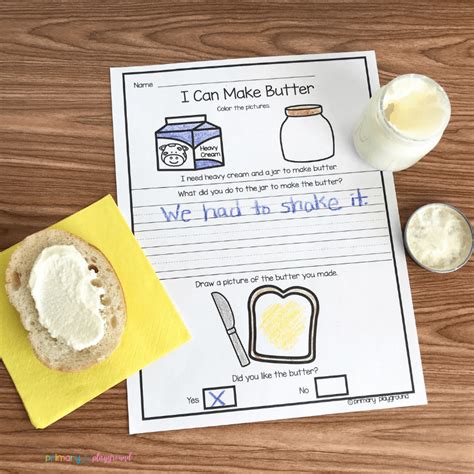 Making Butter In The Classroom Primary Playground Cooking In The