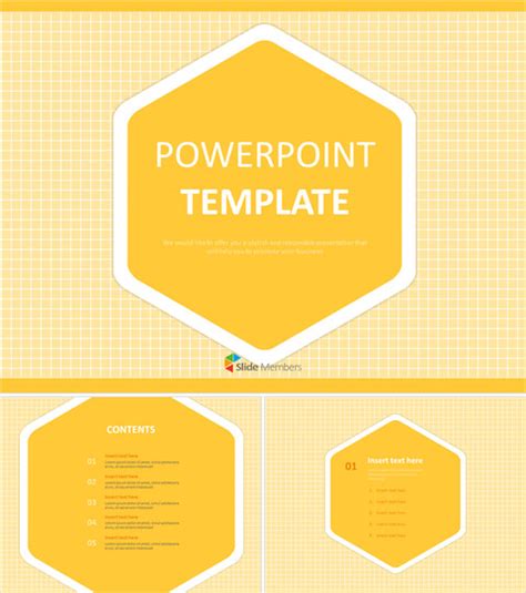 300 Yellow Ppt Templates Slide Members