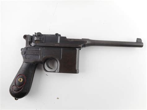 Mauser Model C96 Broomhandle Red 9 Caliber 9mm Luger