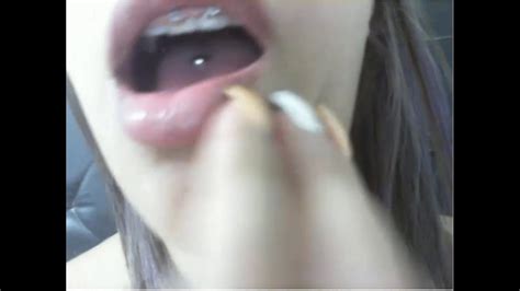 More Sexy Latina Pierced Tongue Long Nails Fingernails