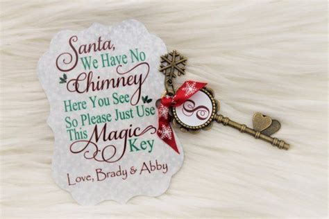 Personalized Santa Key Christmas Key Santas Magic Key Etsy Canada