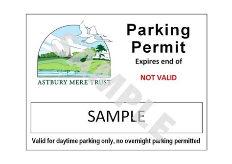 Apply For A Car Park Permit For Astbury Mere Country Park