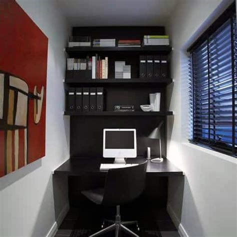 Set up your home office so it has plenty of light. 75 Small Home Office Ideas For Men - Masculine Interior ...