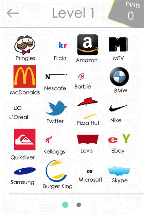 Encuentra aquí todas las respuestas y soluciones de logo quiz, de todos los niveles con todos los logotipos e imagenes. soluciones logos quiz nivel 1 | Logo del juego, Simbolos