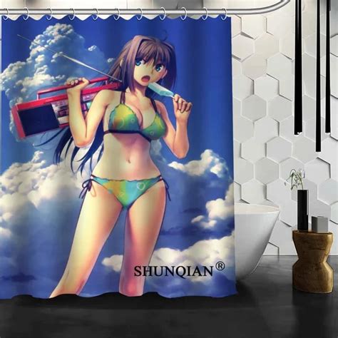 Buy Best Nice Custom Anime Art Girl Shower Curtain