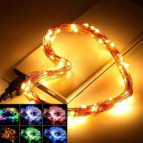 5m10m Waterproof Led Copper Wire String Holiday Outdoor Fairy Light