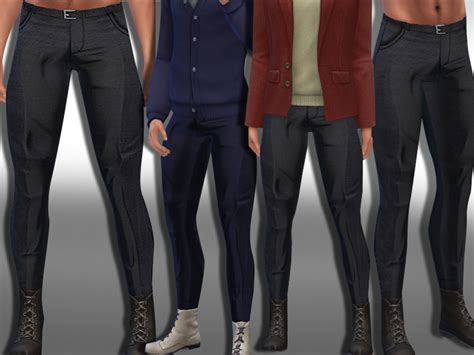 The Sims Resource Male Sims Formal And Casual Trousers