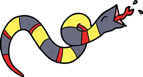 Cartoon Cute Hissing Snake 14035839 Vector Art At Vecteezy