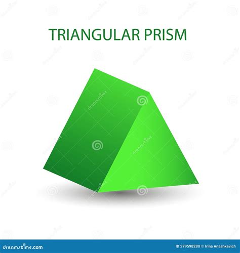 Vector Triangular Prism With Gradients And Shadow For Game Icon