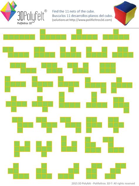 3dpolyfelt Polifieltros 3d Nets Of The Cube
