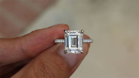 8 Carat Emerald Cut Diamond Ring Cost Diamond