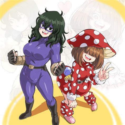 Komori Kinoko And Tokage Setsuna Boku No Hero Academia Drawn By