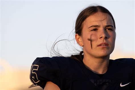 Lake Mead Football Kicker Gracie Rhodes Plays With Twin Brothers