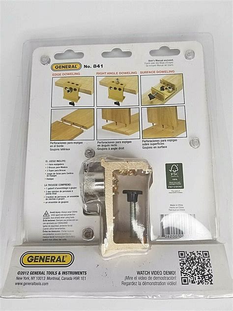 General Tools E Z Pro Doweling Jig Kit No841 708200000317 Ebay