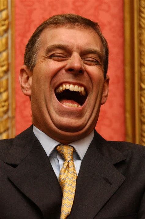 As the first duke, the prince andrew, has only fathered females (princesses eugenie and beatrice) and is unlikely to have further legitimate children (he is 60 when the dukedom of york was created for the eighth time in 1986, the letters patent specified that it could only be inherited by heirs male of the. Prince Andrew Laughing: 37 Pictures Of The Duke Of York ...