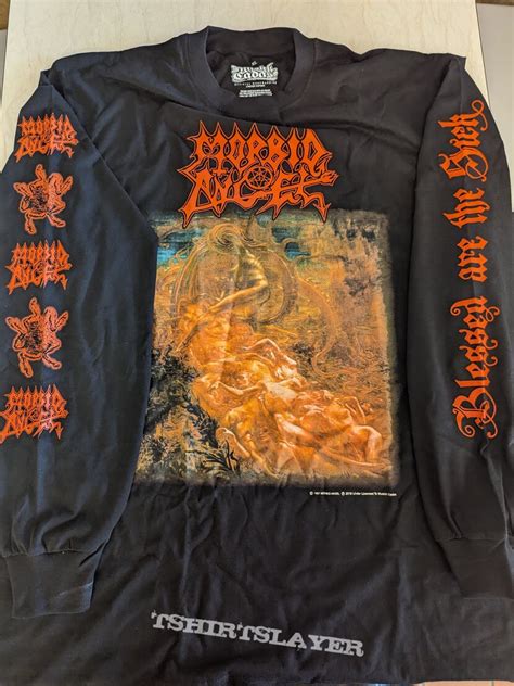 morbid angel blessed are the sick ls limited edition musick cadas tshirtslayer tshirt and