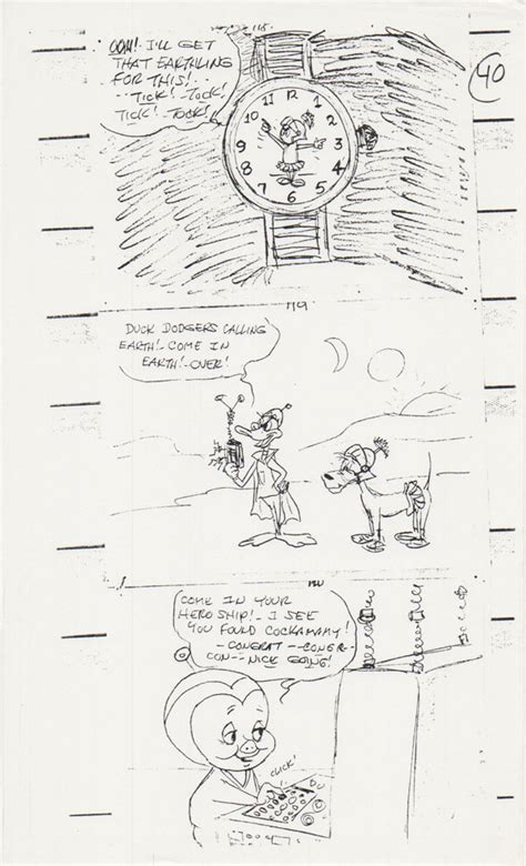 The Return Of Duck Dodgers Storyboard By Michael Maltese Part 2