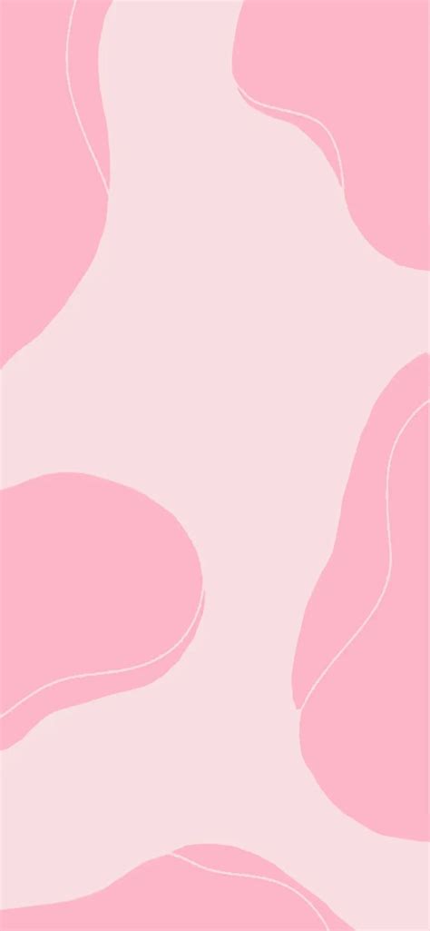 A Pink And White Abstract Background With Lines In The Shape Of Curves