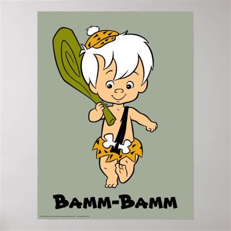 The Flintstones Bamm Bamm Rubble Poster Zazzleca
