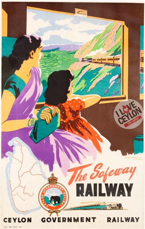 Ceylon Government Railway Vintage Posters Of Sri Lanka Ceylon Online