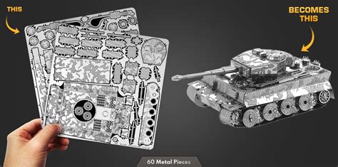 Metal Earth Tiger I Tank 3d Metal Models Jigsaw Puzzle For Adults