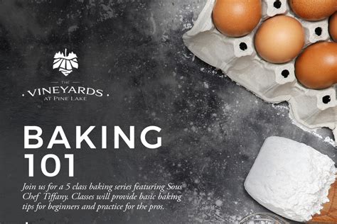 Baking 101 The Vineyards At Pine Lake Youngstown Live