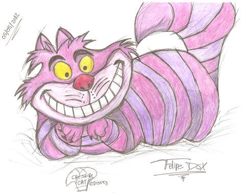 Cheshire Cat Zeichnung Grinsekatze Alice Im Wunderland Alice Im