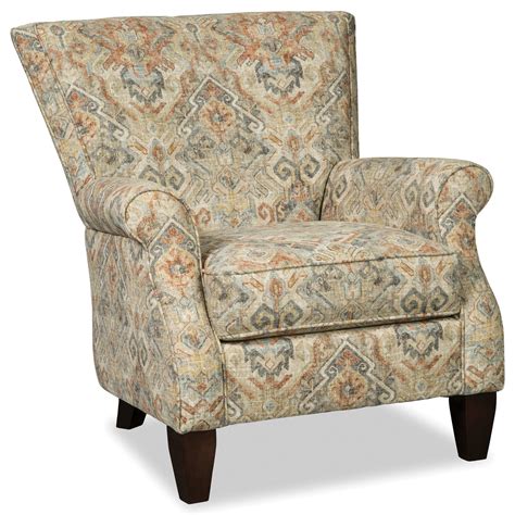 Hickory Craft Accent Chairs Contemporary Upholstered Chair With Rolled