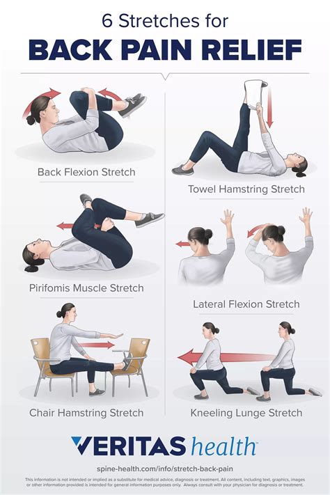 Stretching Exercises For Lower Back Strain Exercise Poster