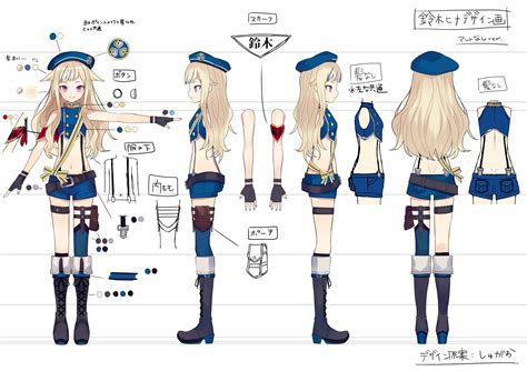 Shugao Suzuki Hina Highres 1girl Armband Asymmetrical Legwear