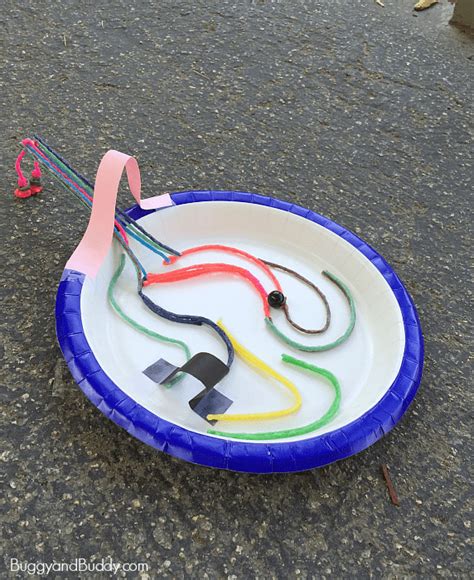 Stem Challenge For Kids Design A Paper Plate Marble Maze Buggy And Buddy