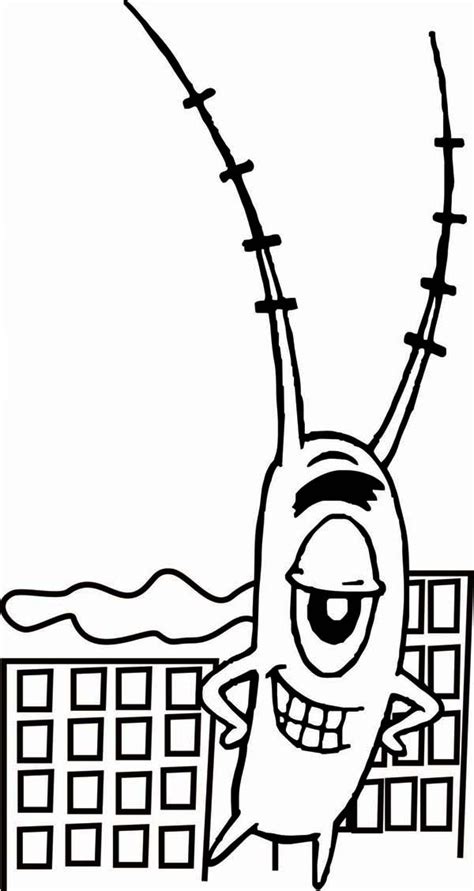 Giant Plankton And Small Building Coloring Page Coloring Pages Small