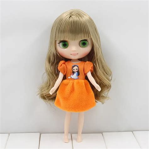 Fortune Days Nude Factory Middle Blyth Doll Golden Hair With Bangs