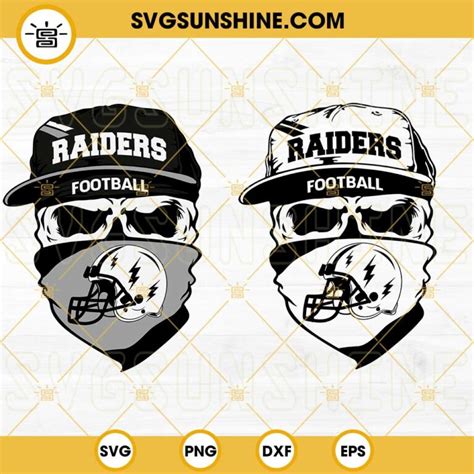 Las Vegas Raiders Skull SVG Raiders Football SVG PNG DXF EPS Cut Files