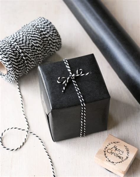 Black Wrapping Paper Rustic Contemporary T Wrap From Paper Tree