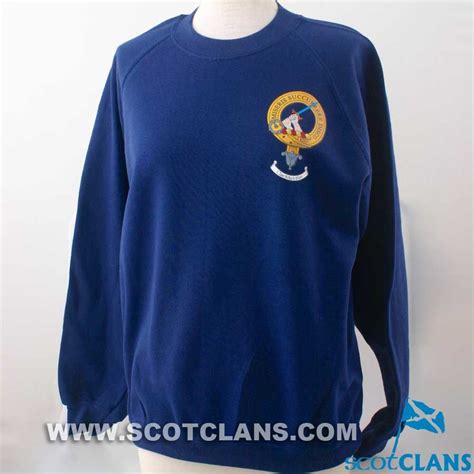 Macmillan Clan Crest Sweatshirt Scottish Clan Tartans Tartan Kilt