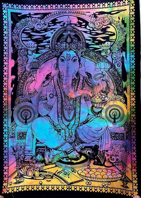 New 30x40 Inch Ganesh Tapestry In 2021 Tapestry Decoration Trippy