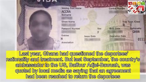 Us Sets Visa Limits In Ghana Deportee Row Youtube