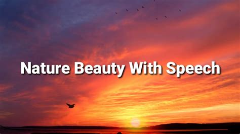 Nature Beauty With Speech Youtube