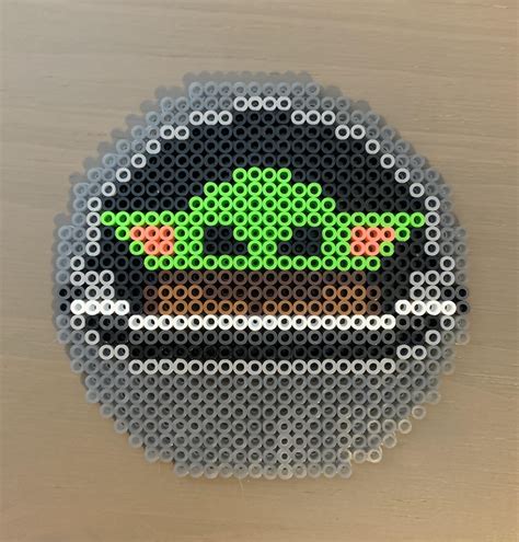 Star Wars Baby Yoda Cute Pixel Art Bead Sprite Perler Geek Craft