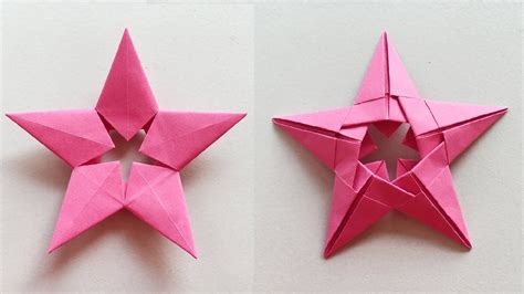 Origami 5 Pointed Star New Version Easy Origami Star Tutorial Youtube